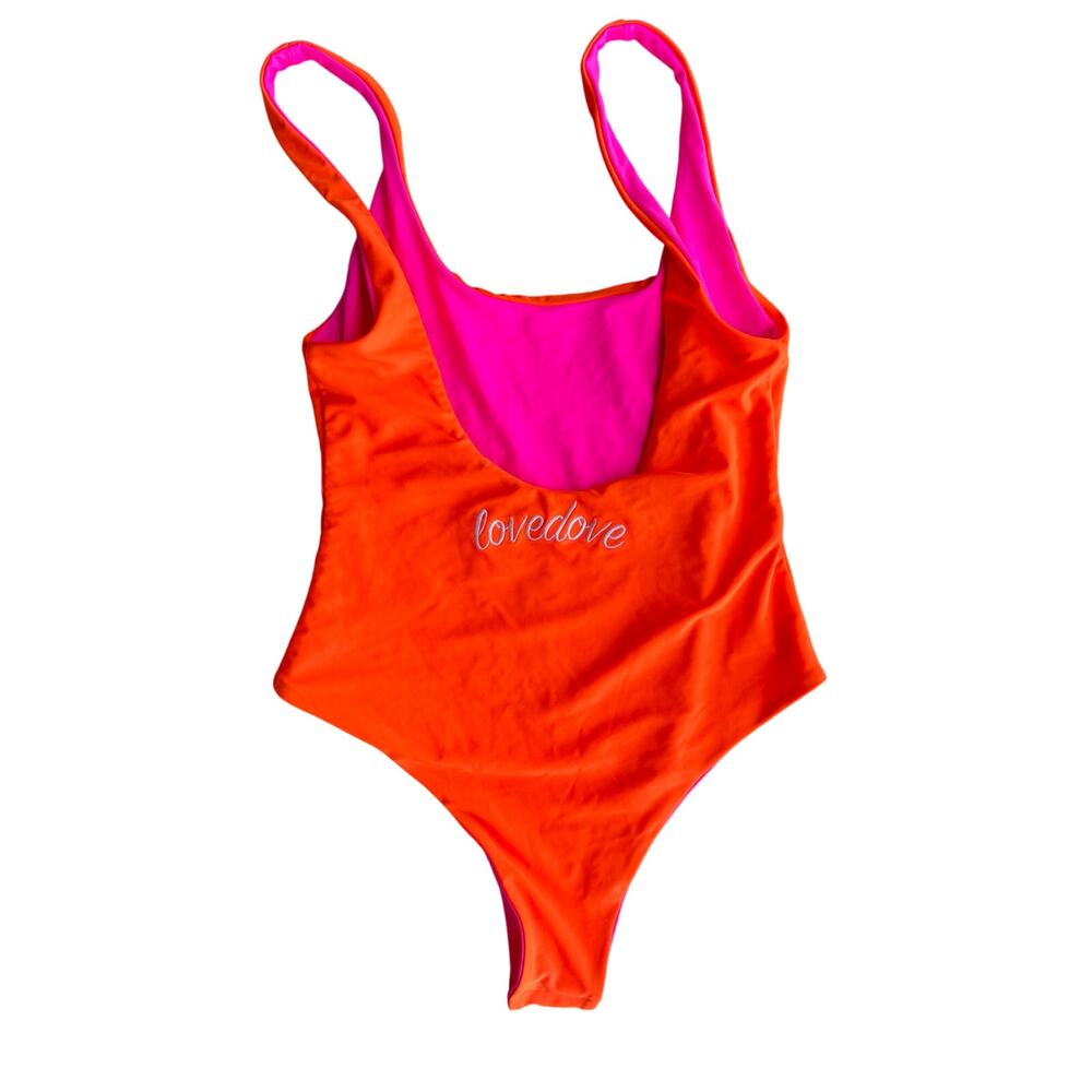 Cynthia Rowley Reversible Love Dove One Piece Bathing Suit - Picture 7 of 12